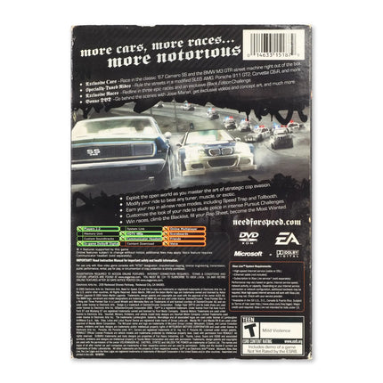 Need for Speed Most Wanted [Black] for Microsoft Xbox - Case back cover - Product gallery.