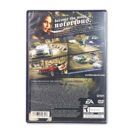 Need for Speed Most Wanted for Sony PlayStation 2 - Case back cover - Product gallery.