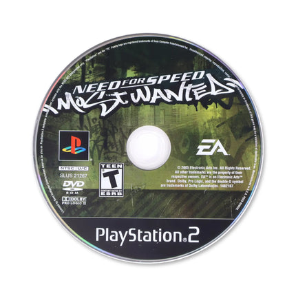 Need for Speed Most Wanted for Sony PlayStation 2 - Disc front with label - Game only.