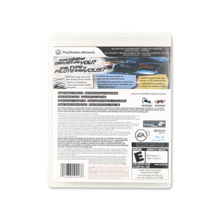 Need for Speed Shift for PlayStation 3 - Box back - Product gallery.