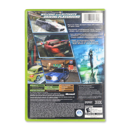 Need for Speed Underground 2 for Microsoft Xbox - Case back cover - Product gallery.