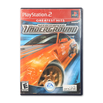 Need for Speed Underground [Greatest Hits] for Sony PlayStation 2 - Case front cover - Complete in box or case and game.