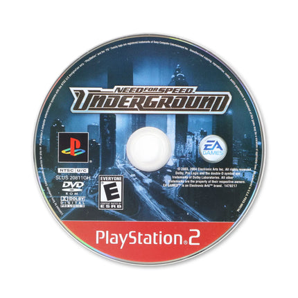 Need for Speed Underground [Greatest Hits] for Sony PlayStation 2 - Disc front with label - Game only.