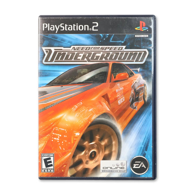 Need for Speed Underground for Sony PlayStation 2 - Case front cover - Complete in box or case and game.