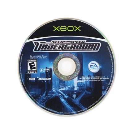 Need for Speed Underground for Microsoft Xbox - Disc front with label - Game only.