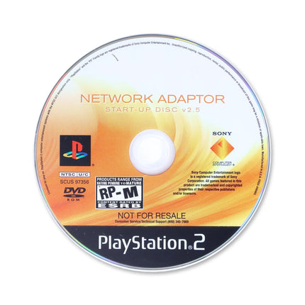 Network Adaptor Start-Up Disc V2.5 for Sony PlayStation 2 - Disc front with label - Game only.