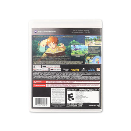 Ni No Kuni Wrath of the White Witch for PlayStation 3 - Box back - Product gallery.