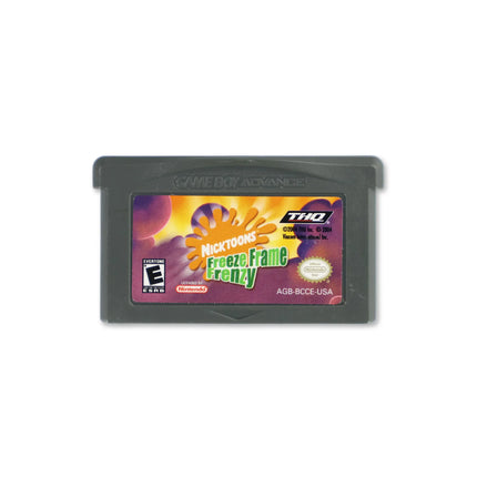 Nicktoons Freeze Frame Frenzy for Nintendo Game Boy Advance - Cartridge front with label - Game only.