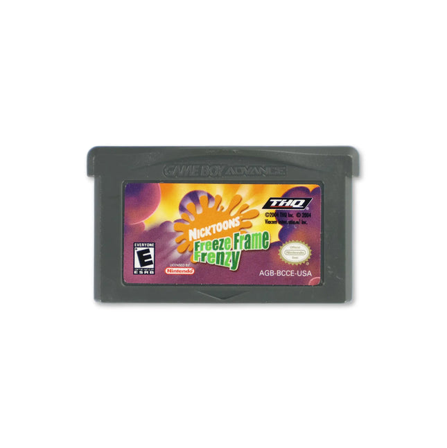 Nicktoons Freeze Frame Frenzy for Nintendo Game Boy Advance - Cartridge front with label - Game only.