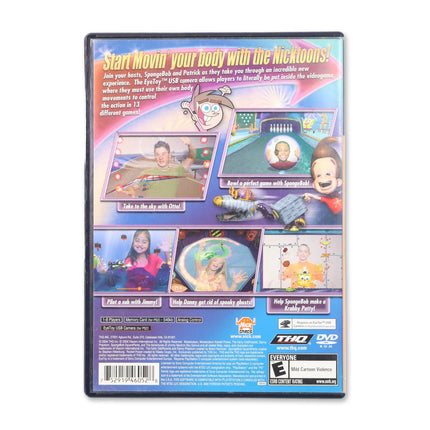 Nicktoons Movin' for Sony PlayStation 2 - Case back cover - Product gallery.
