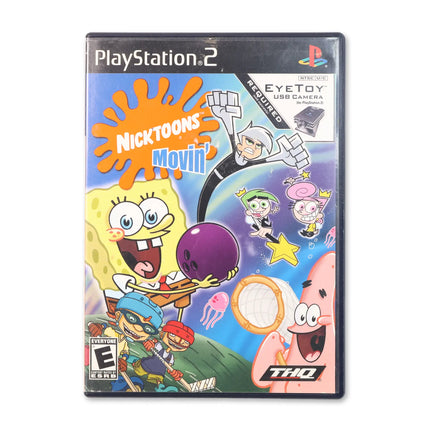 Nicktoons Movin' for Sony PlayStation 2 - Case front cover - Complete in box or case and game.