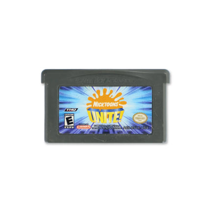 Nicktoons Unite for Nintendo Game Boy Advance - Cartridge front with label - Game only.