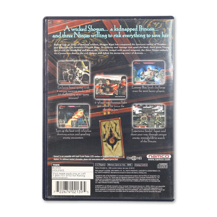Ninja Assault for Sony PlayStation 2 - Case back cover - Product gallery.