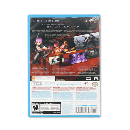 Ninja Gaiden 3: Razor's Edge for Wii U - Box back - Product gallery.