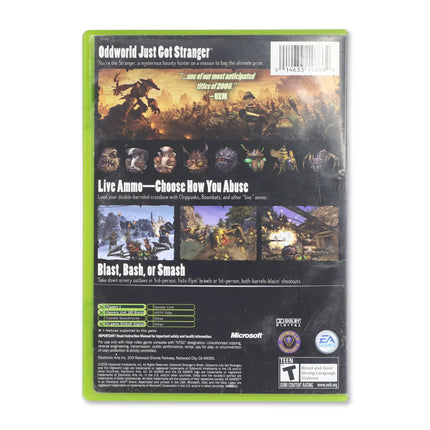 Oddworld Stranger's Wrath for Microsoft Xbox - Case back cover - Product gallery.