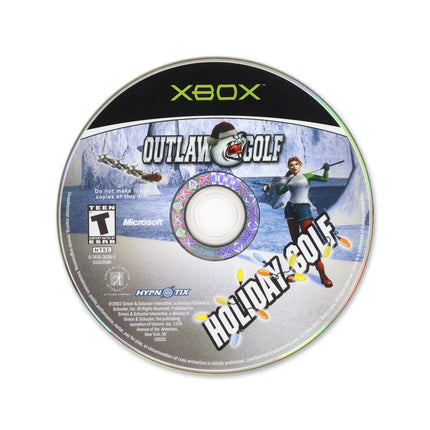 Outlaw Golf: Holiday Golf for Microsoft Xbox - Disc front with label - Game only.