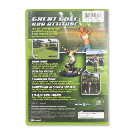 Outlaw Golf for Microsoft Xbox - Case back cover - Product gallery.