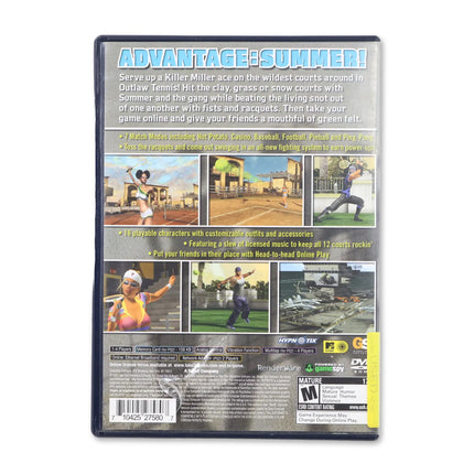 Outlaw Tennis for Sony PlayStation 2 - Case back cover - Product gallery.