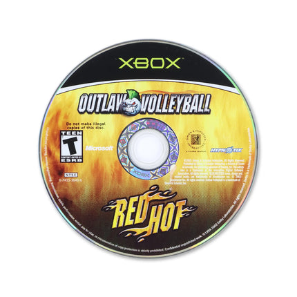 Outlaw Volleyball Red Hot for Microsoft Xbox - Disc front with label - Game only.