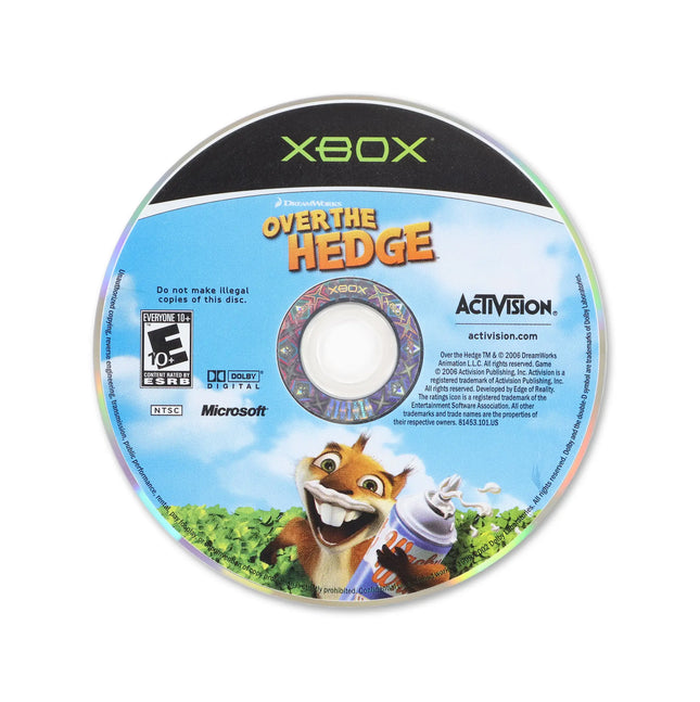 Over the Hedge for Microsoft Xbox - Disc front with label - Game only.