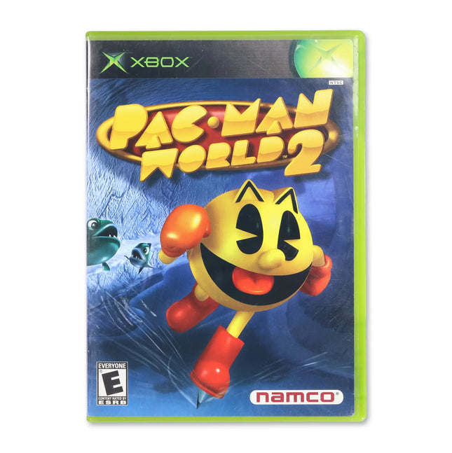 Pac-Man World 2 for Microsoft Xbox - Case front cover - Complete in box or case and game.