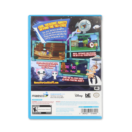 Phineas & Ferb: Quest for Cool Stuff for Wii U - Box back - Product gallery.