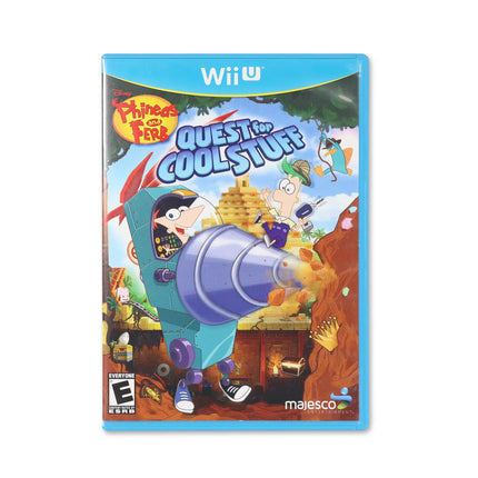 Phineas & Ferb: Quest for Cool Stuff for Wii U - Box front - Complete in box or box and game.