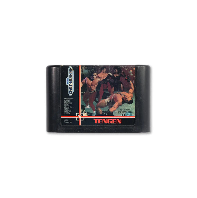 Pit-Fighter for Sega Genesis - Cartridge front with label - Game only.