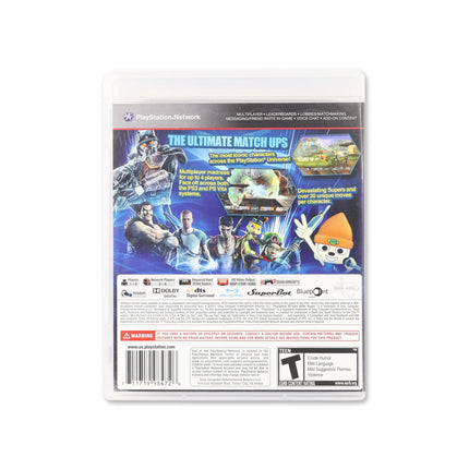 Playstation All-Stars Battle Royale for PlayStation 3 - Box back - Product gallery.