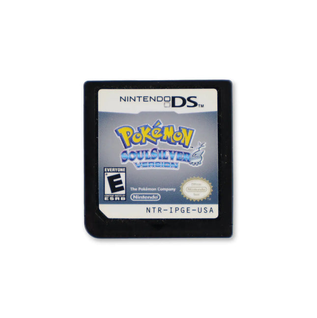 Pokemon SoulSilver Version for Nintendo DS - Cartridge front with label - Game only.