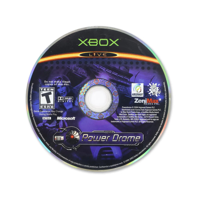 Power Drome for Microsoft Xbox - Disc front with label - Game only.