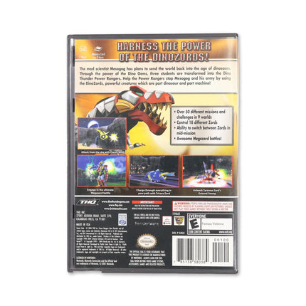 Power Rangers Dino Thunder for Nintendo GameCube - Case back cover - Product gallery.