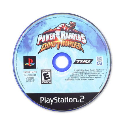 Power Rangers Dino Thunder for Sony PlayStation 2 - Disc front with label - Game only.