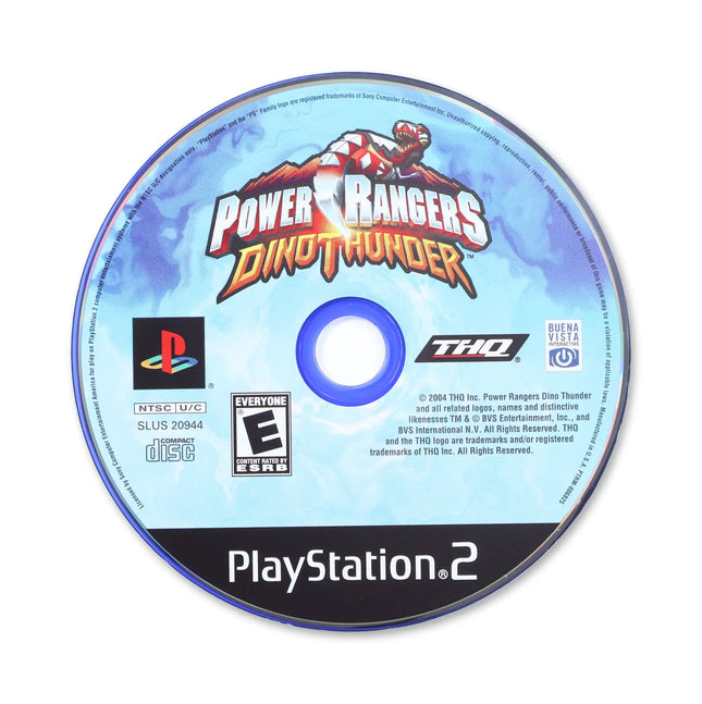 Power Rangers Dino Thunder for Sony PlayStation 2 - Disc front with label - Game only.