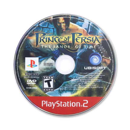 Prince of Persia Sands of Time [Greatest Hits] for Sony PlayStation 2 - Disc front with label - Game only.