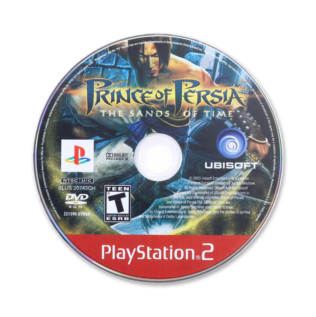 Prince of Persia Sands of Time [Greatest Hits] for Sony PlayStation 2 - Disc front with label - Game only.