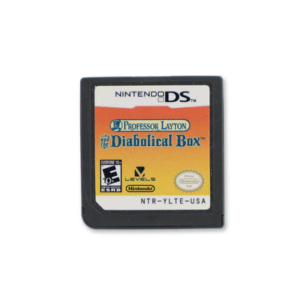 Professor Layton and The Diabolical Box for Nintendo DS - Cartridge front with label - Game only.