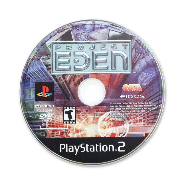 Project Eden for Sony PlayStation 2 - Disc front with label - Game only.