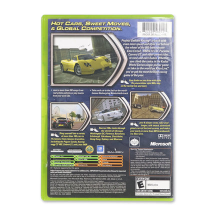 Project Gotham Racing 2 for Microsoft Xbox - Case back cover - Product gallery.