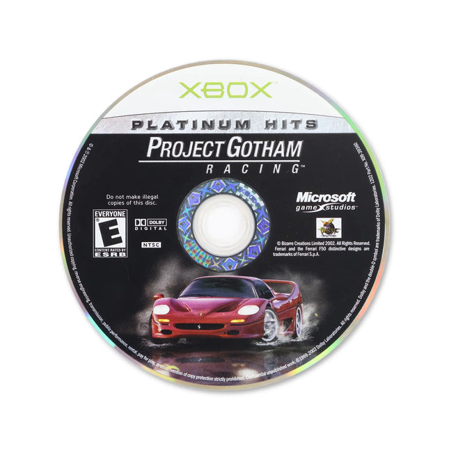 Project Gotham Racing [Platinum Hits] for Microsoft Xbox - Disc front with label - Game only.