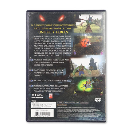 Pryzm Chapter One The Dark Unicorn for Sony PlayStation 2 - Case back cover - Product gallery.
