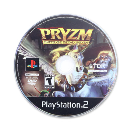 Pryzm Chapter One The Dark Unicorn for Sony PlayStation 2 - Disc front with label - Game only.