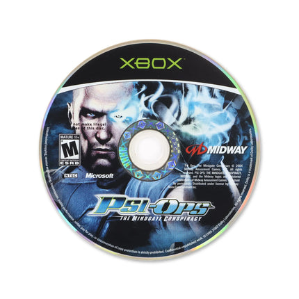 Psi-Ops Mindgate Conspiracy for Microsoft Xbox - Disc front with label - Game only.