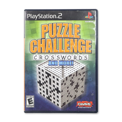 Puzzle Challenge Crosswords and More for Sony PlayStation 2 - Case front cover - Complete in box or case and game.