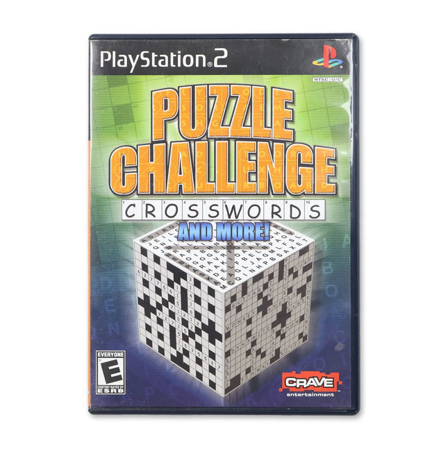 Puzzle Challenge Crosswords and More for Sony PlayStation 2 - Case front cover - Complete in box or case and game.