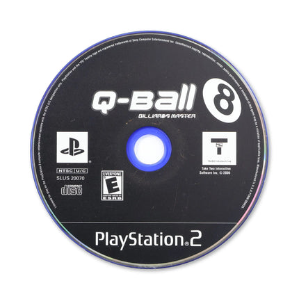 Q-Ball Billiards Master for Sony PlayStation 2 - Disc front with label - Game only.