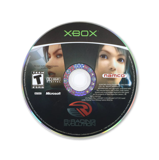 R: Racing Evolution for Microsoft Xbox - Disc front with label - Game only.