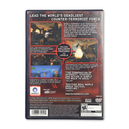 Rainbow Six 3 for Sony PlayStation 2 - Case back cover - Product gallery.