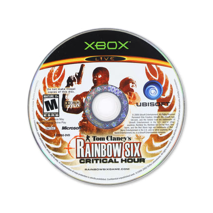 Rainbow Six Critical Hour for Microsoft Xbox - Disc front with label - Game only.