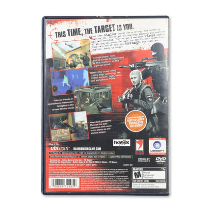 Rainbow Six Lockdown for Sony PlayStation 2 - Case back cover - Product gallery.